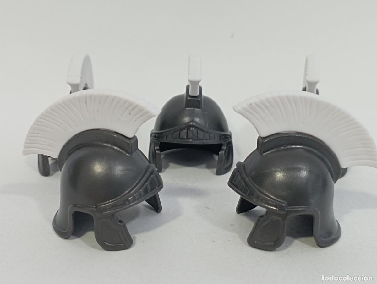 Playmobil: PLAYMOBIL 5 CASCO ROMANO MEDIEVAL ARMAS---CASCO GRIS OSCURO