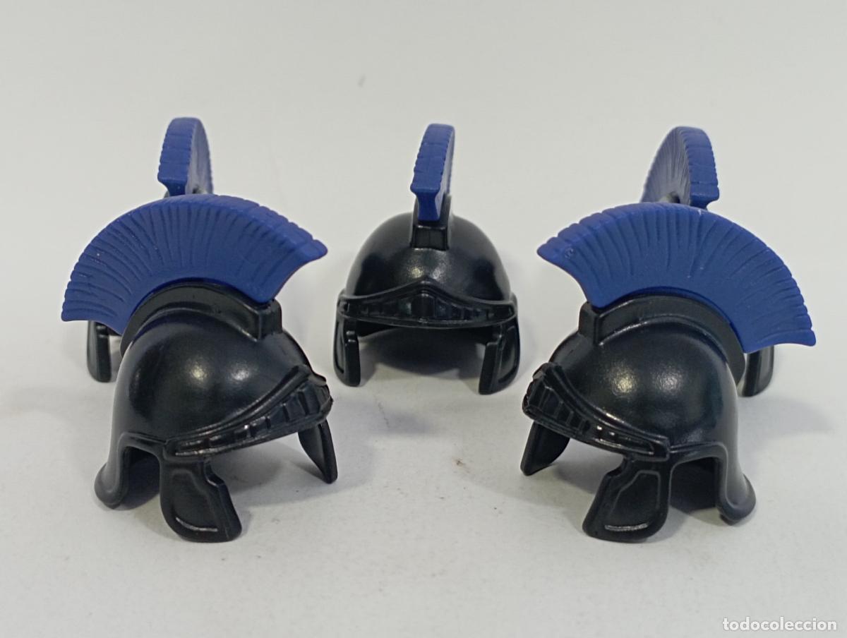 Playmobil: PLAYMOBIL 5 CASCO ROMANO MEDIEVAL ARMAS---CASCO NEGRO