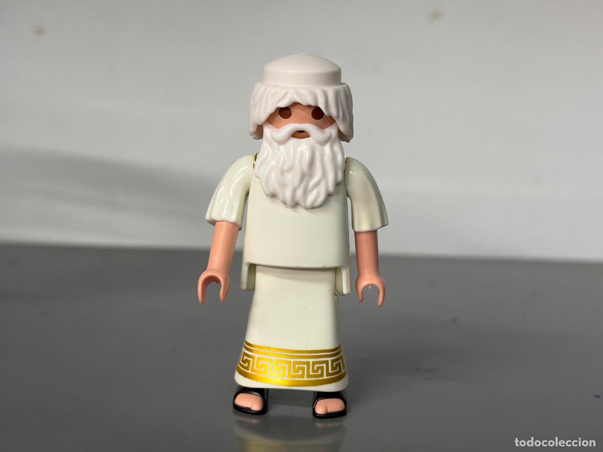 Playmobil: playmobil figura Grecia Zeus dios griego barba tupida blanca -mix20
