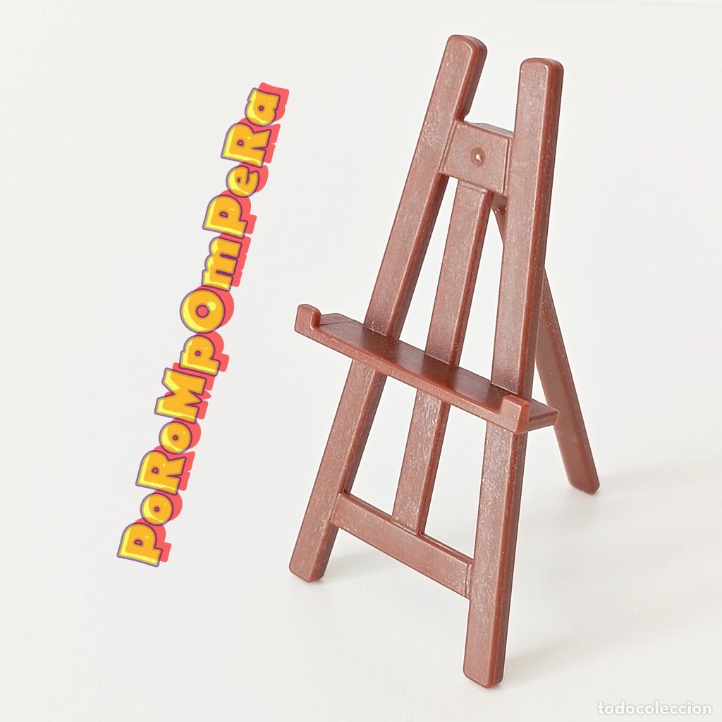 Playmobil: PLAYMOBIL CABALLETE MARR&Oacute;N PINTOR PINTURA ATRIL MADERA SOPORTE ARTE O4