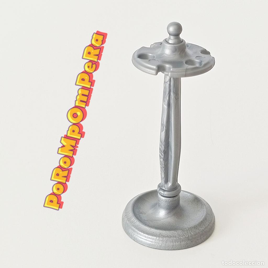 Playmobil: PLAYMOBIL ARMERO GRIS PLATEADO CABALLERO MEDIEVAL 3268 4763 4866 SOPORTE UTENSILIOS COCINA O4