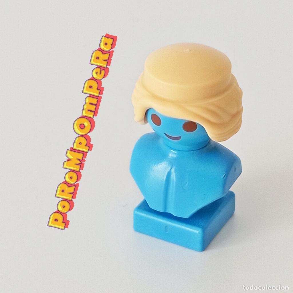 Playmobil: PLAYMOBIL PELUCA MEDIA MELENA CREMA RECOGIDA MO&Ntilde;O PELO CABELLO CUSTOM/COMPLETAR O4