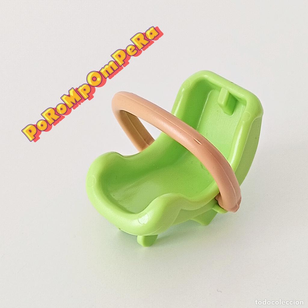Playmobil: PLAYMOBIL PORTABEB&Eacute; MODERNO VERDE LIMA PORTA BEB&Eacute; MADRE MAM&Aacute; DIORAMA CIUDAD O8