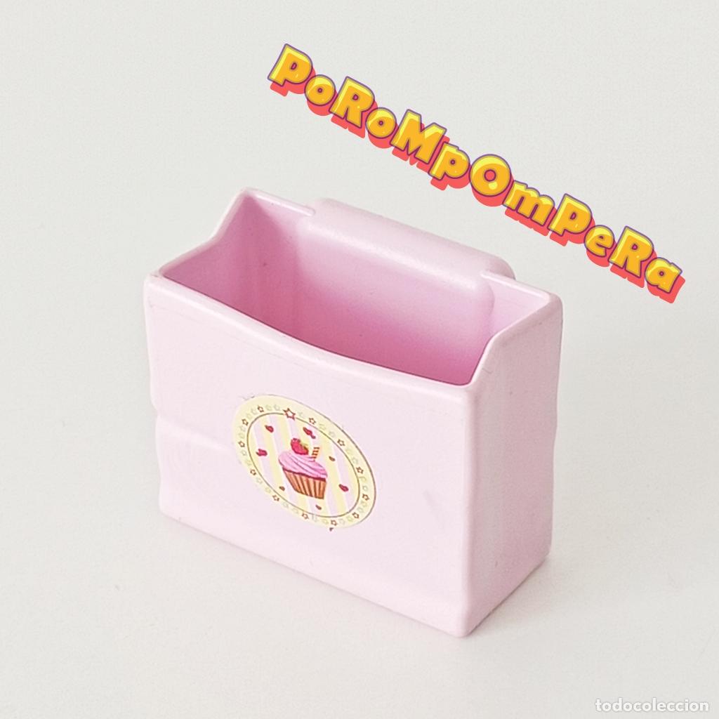 Playmobil: PLAYMOBIL BOLSA COMPRA TIPO PAPEL ROSA 9080 CAFETER&Iacute;A HELADER&Iacute;A CUPCAKE O8