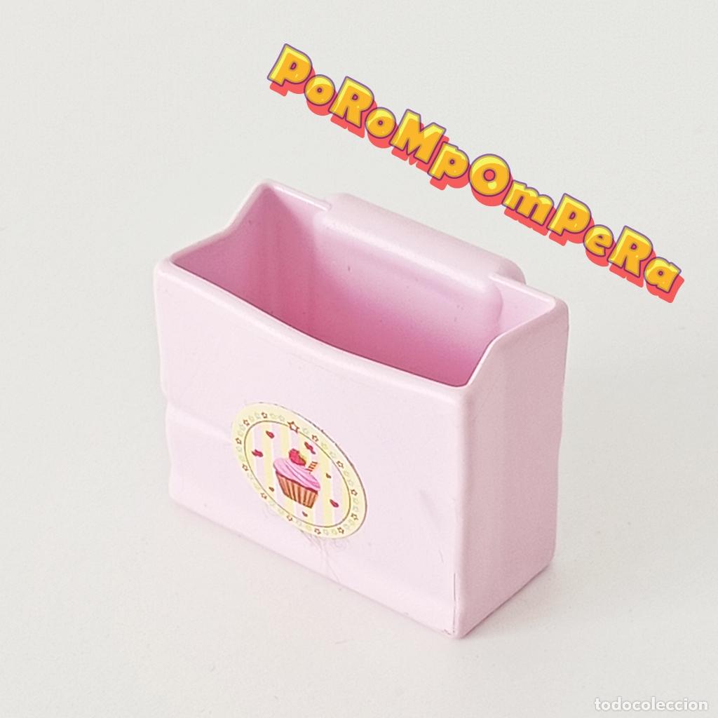 Playmobil: PLAYMOBIL BOLSA COMPRA TIPO PAPEL ROSA 9080 CAFETER&Iacute;A HELADER&Iacute;A CUPCAKE O8