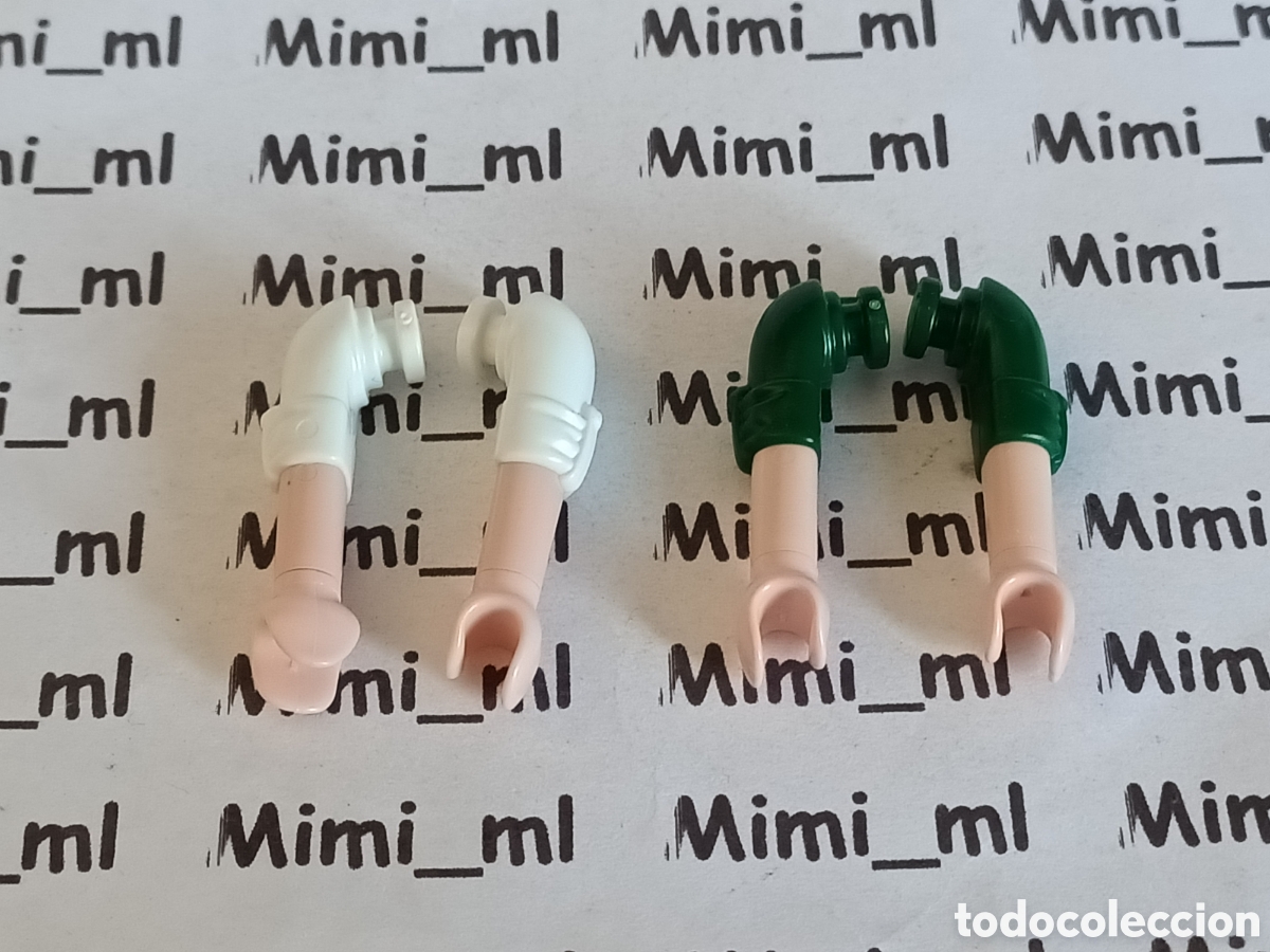 Playmobil: Playmobil 2 pares brazos hombre manga corta recambios figuras