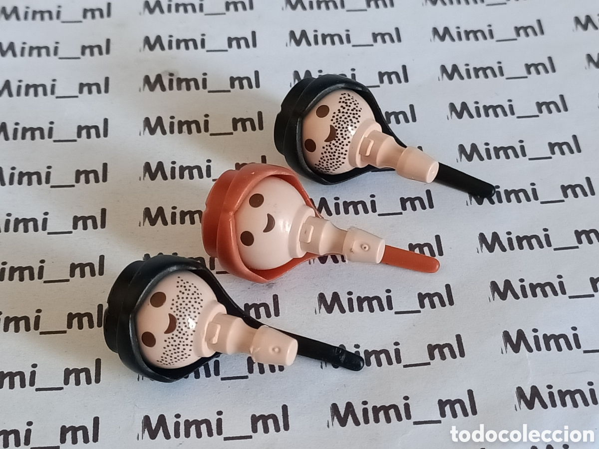 Playmobil: Playmobil 3 cabezas con pelo hombre mujer recambios figuras
