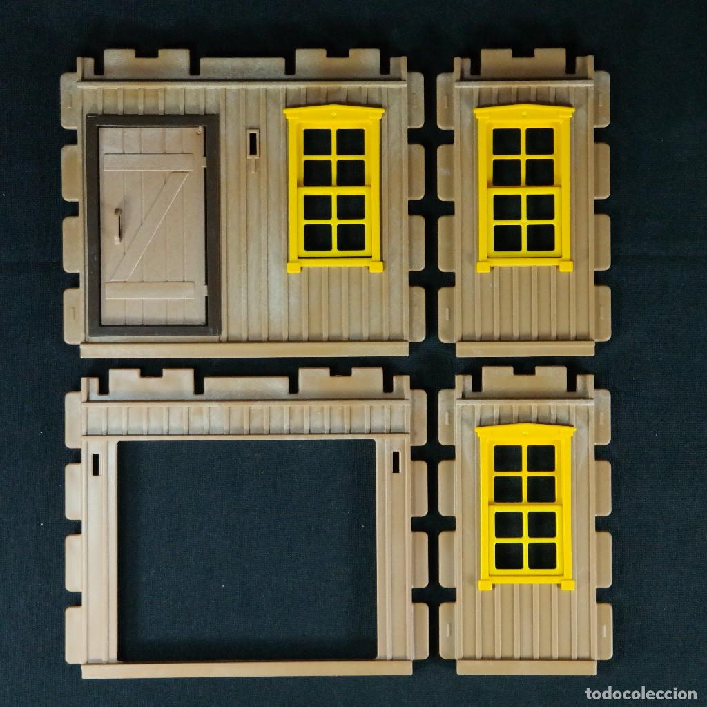Playmobil: Playmobil 4 paredes con ventanas amarillas steck ☼
