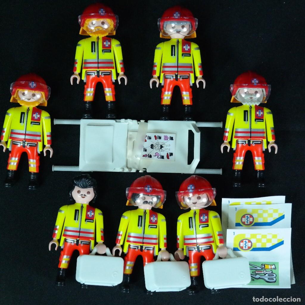 Playmobil: Playmobil 6 enfermeros rescatistas con camilla y accesorios ☼