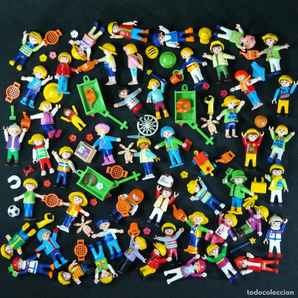 Playmobil: Playmobil GRAN LOTE ni&ntilde;os jugando ☼