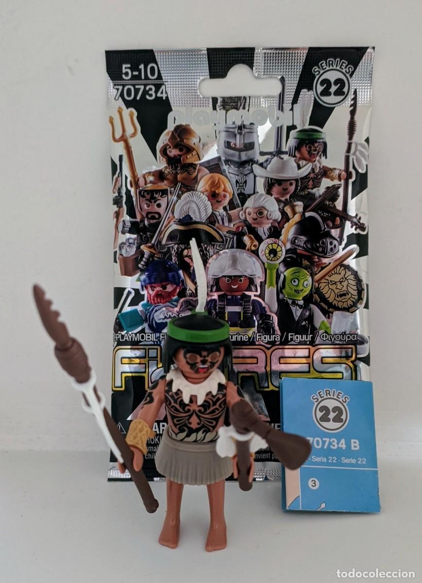 Playmobil: Playmobil sobre serie 22 indio nativo ref. 70734
