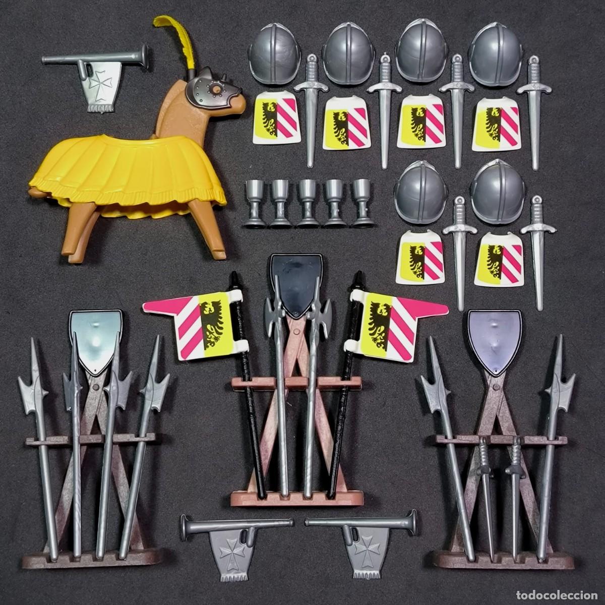 Playmobil: Playmobil caballo con accesorios medievales ☼