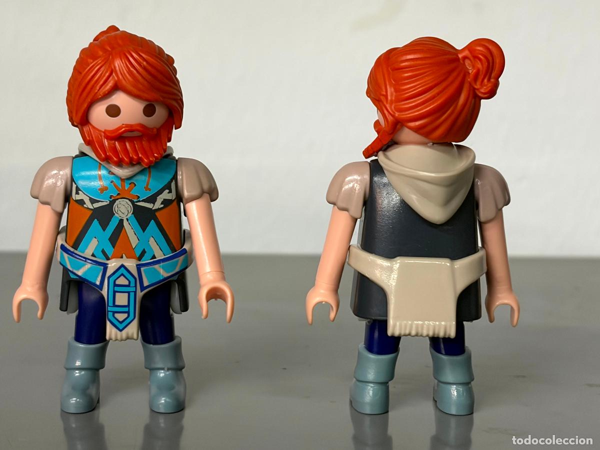Playmobil: PLAYMOBIL 1 figura enano vikingo enanito pelirrojo -mix19