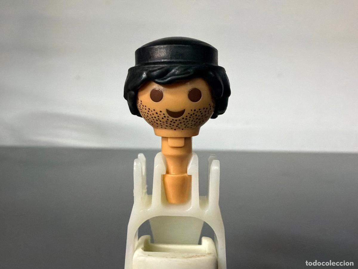 Playmobil: PLAYMOBIL CABEZA tez tostada RECAMBIO BARBA 3 DIAS TRES + pelo moreno -las dos cosas-