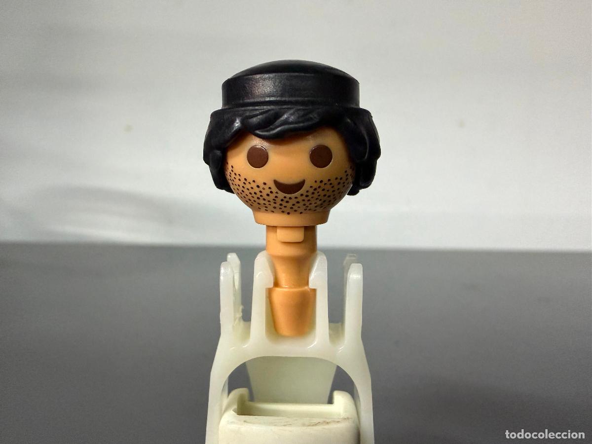 Playmobil: PLAYMOBIL CABEZA tez tostada RECAMBIO BARBA 3 DIAS TRES + pelo moreno -las dos cosas-