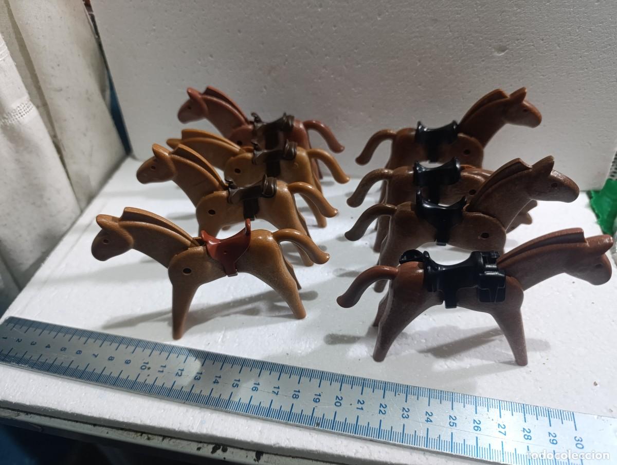 Playmobil: 8 CABALLOS - PLAYMOBIL - FIGURA - ANIMAL - COMPLEMENTO - OESTE -