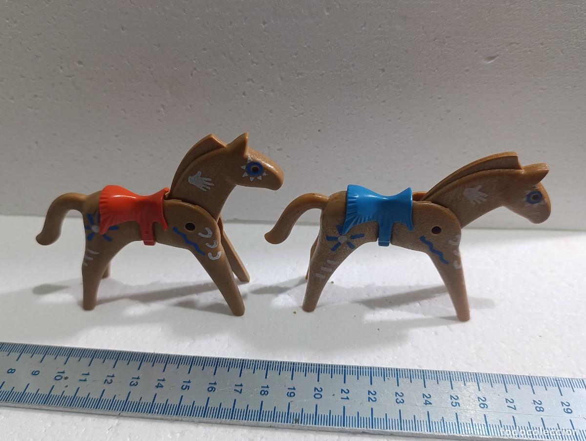 Playmobil: 2 CABALLOS - PLAYMOBIL - FIGURA - ANIMAL - COMPLEMENTO - OESTE -