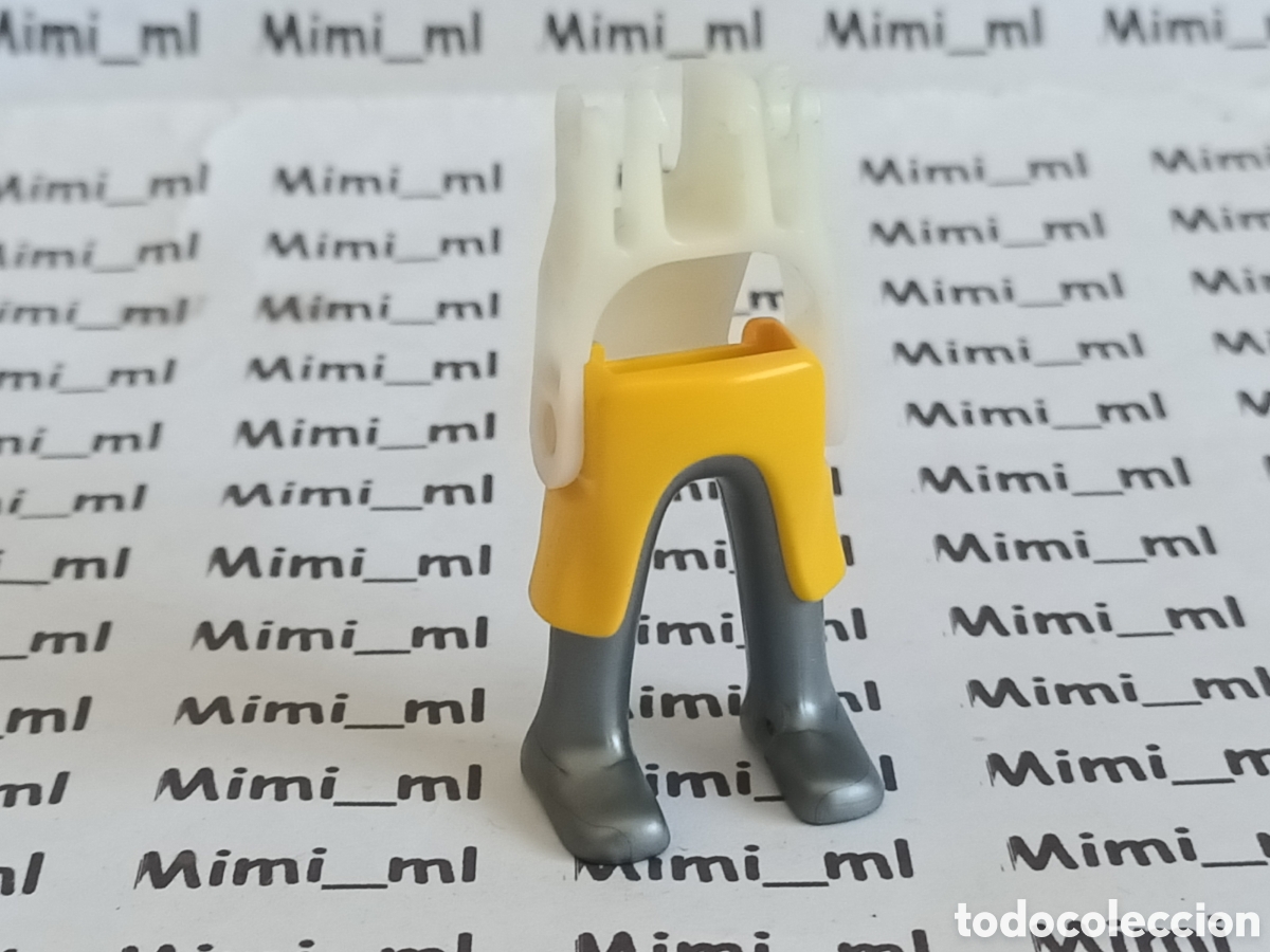 Playmobil: Playmobil piernas con esqueleto hombre caballero medieval fald&oacute;n amarillo recambios figuras