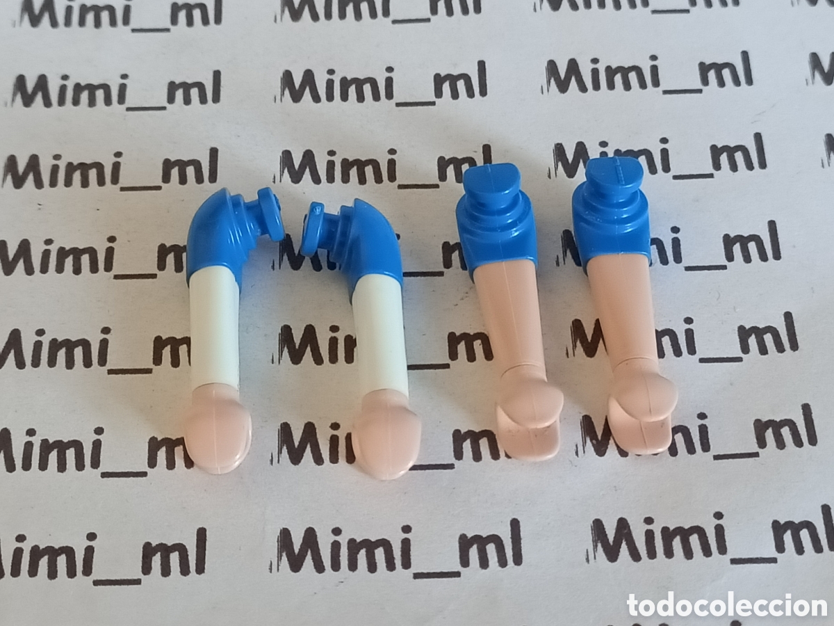Playmobil: Playmobil 2 pares brazos manga corta hombre mujer recambios figuras