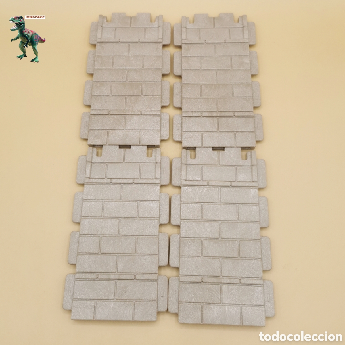 Playmobil: PLAYMOBIL X4 pared steck muro piedra exterior castillo medieval 3666 3665 3667 3839 3123 3030 4063