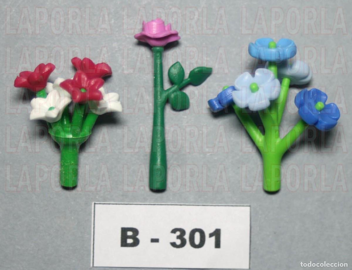 Playmobil: PLAYMOBIL FLORES 2 RAMOS Y 1 ROSA - HOGAR DECORACI&Oacute;N BODA JARD&Iacute;N REGALO (B-301)