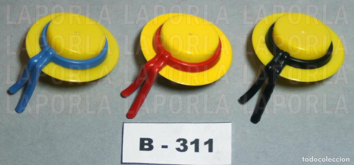 Playmobil: PLAYMOBIL 3 SOMBREROS CON CINTAS - MARINEROS VICTORIANO SERIE ROSA (B-311)
