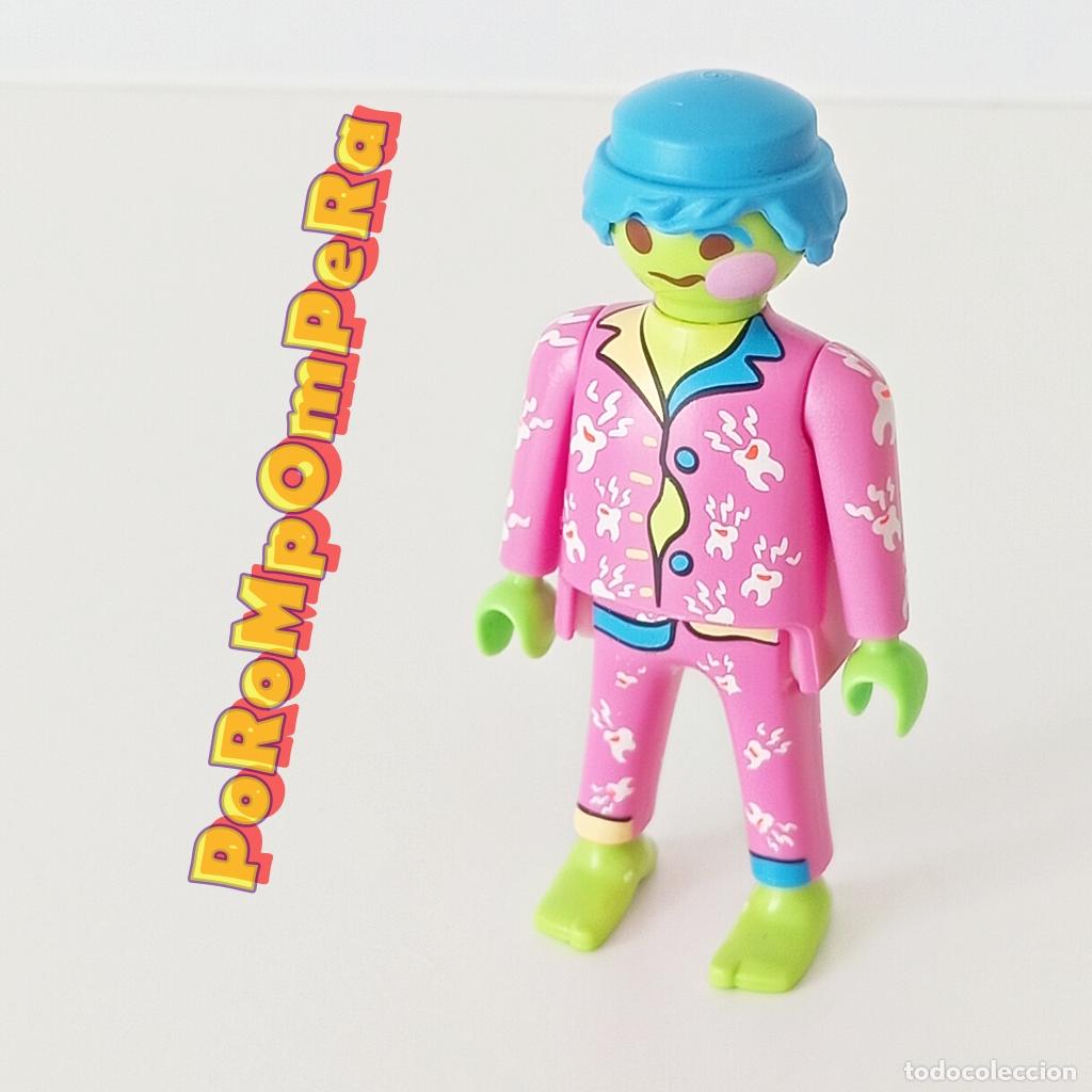 Playmobil: PLAYMOBIL FIGURA HOMBRE VERDE EN PIJAMA CON DOLOR DE MUELAS EVERDREAMERZ 70389 O8