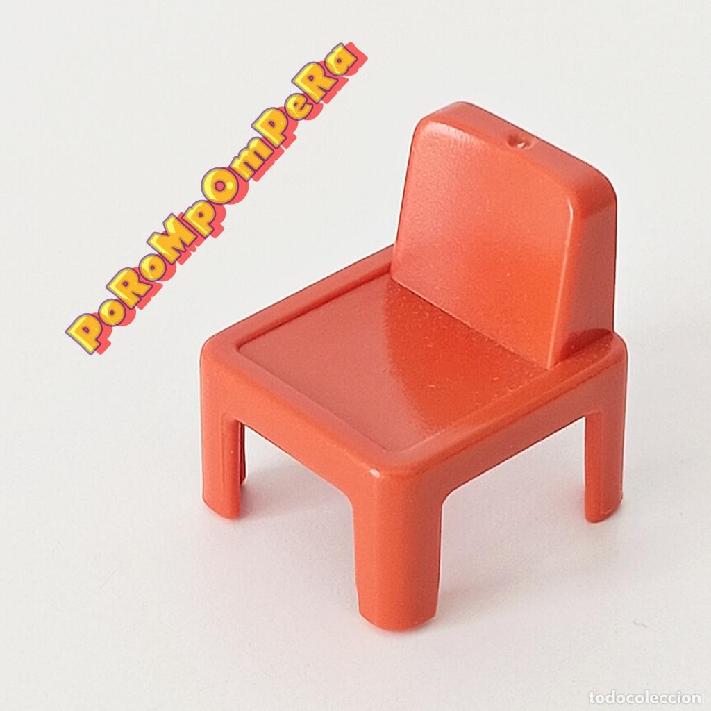 Playmobil: PLAYMOBIL SILLA INFANTIL NARANJ?-MARR&Oacute;N COLEGIO CLASE COLE ESCUELA O8
