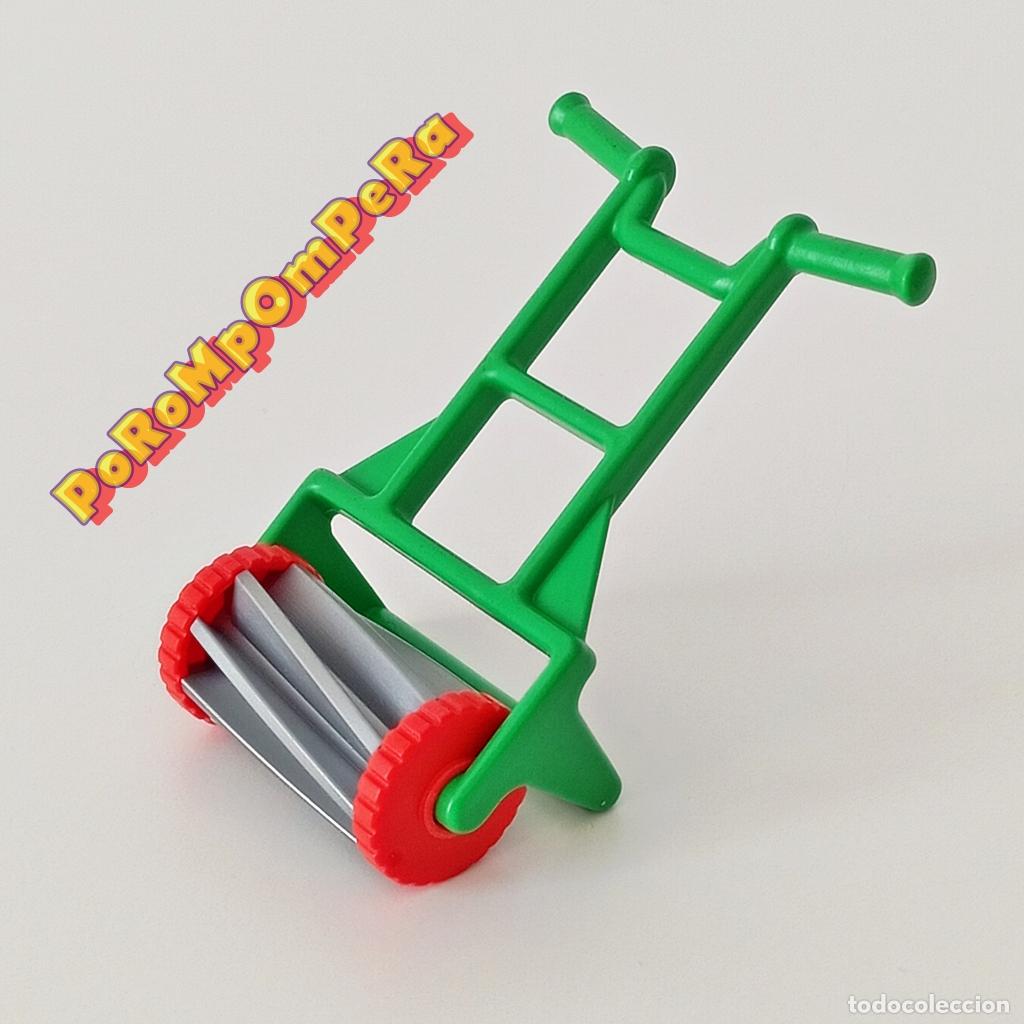 Playmobil: PLAYMOBIL CORTACESPED MANUAL VERDE 3752 CORTA C&Eacute;SPED GRANJA GRANJERO JARD&Iacute;N JARDINERO Q2