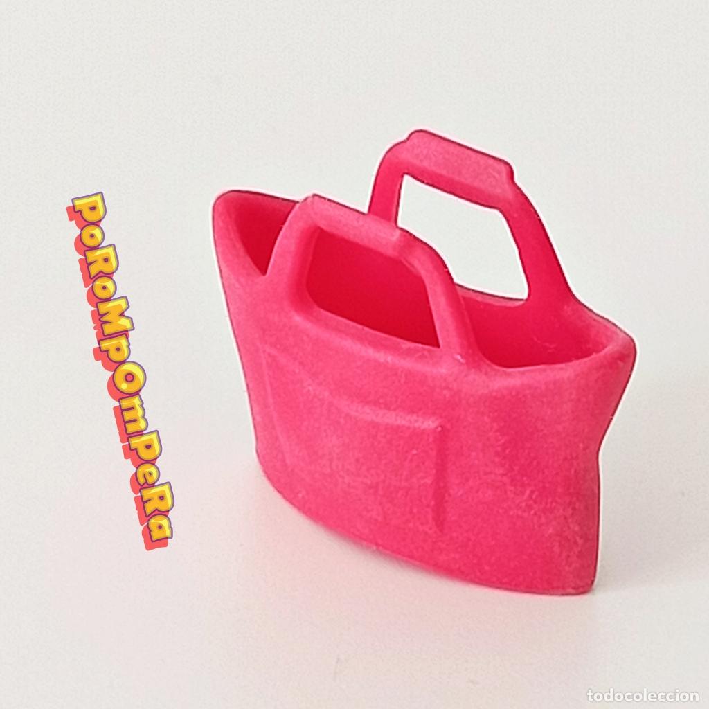 Playmobil: PLAYMOBIL BOLSO MUJER ROSA 5128 5177 COMPRA PLAYA PISCINA BANCO Q2