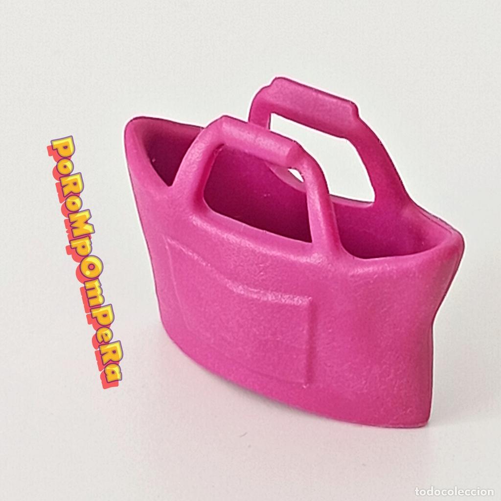 Playmobil: PLAYMOBIL BOLSO MUJER MORADO 5269 COMPRA PLAYA PISCINA BANCO HOTEL Q2