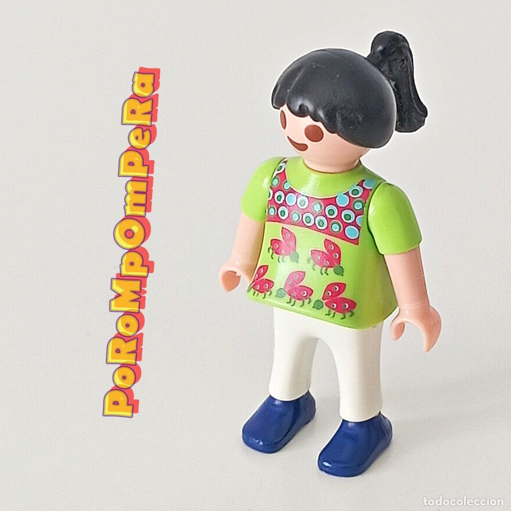 Playmobil: PLAYMOBIL FIGURA NI&Ntilde;A CAMISETA MARIQUITAS CUSTOM/COMPLETAR INFANTIL Q2