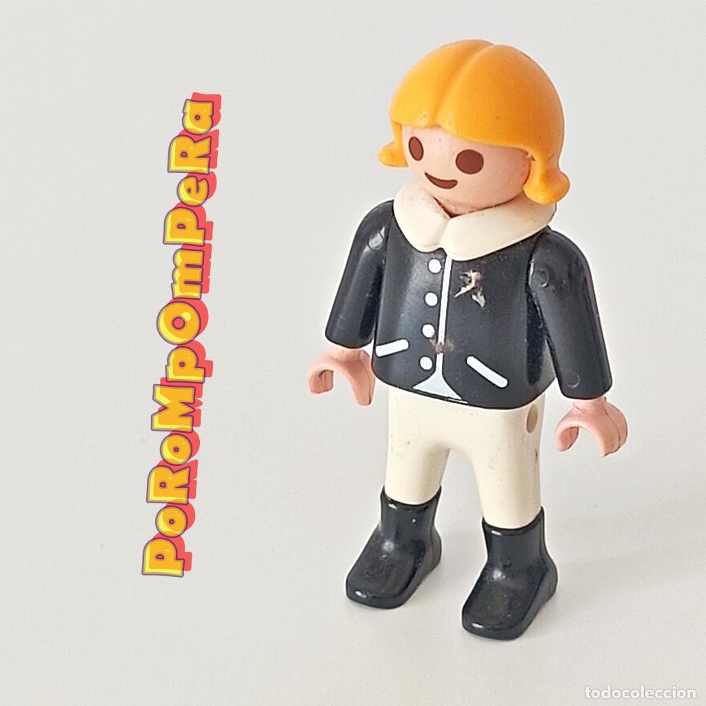 Playmobil: PLAYMOBIL FIGURA NI&Ntilde;A AMAZONA CUSTOM/COMPLETAR INFANTIL H&Iacute;PICA JINETE Q2
