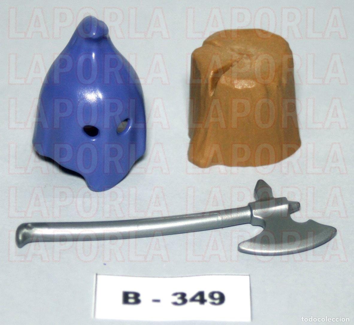 Playmobil: PLAYMOBIL ACCESORIOS VERDUGO - MEDIEVAL CADALSO EJECUCI&Oacute;N HACHA (B-349)
