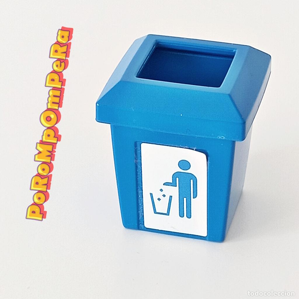 Playmobil: PLAYMOBIL PAPELERA AZUL 5555 9453 M7