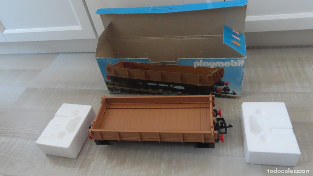 Playmobil: playmobil vagon de tren, carga referencia 4104 en caja