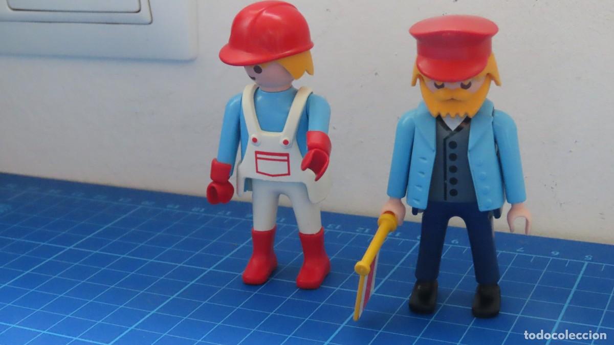 Playmobil: playmobil conductor tren, mec&aacute;nico, referencia 4024, personaje, figura