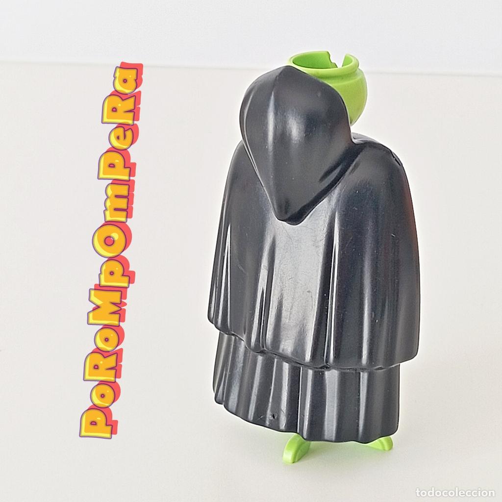 Playmobil: PLAYMOBIL CAPA NEGRA CAPUCHA PIRATA FANTASMA 3025 4603 MONJE MEDIEVAL 3627 6464 H&Aacute;BITO NEGRO M7