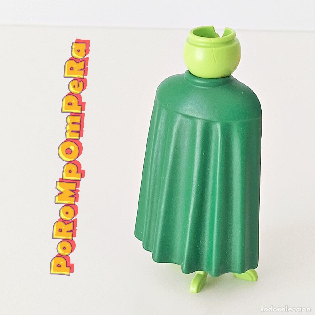 Playmobil: PLAYMOBIL CAPA LARGA GOMA VERDE OSCURO 3412 3839 3933 3996 5719 ? REYES MAGOS CABALLERO MEDIEVAL M7