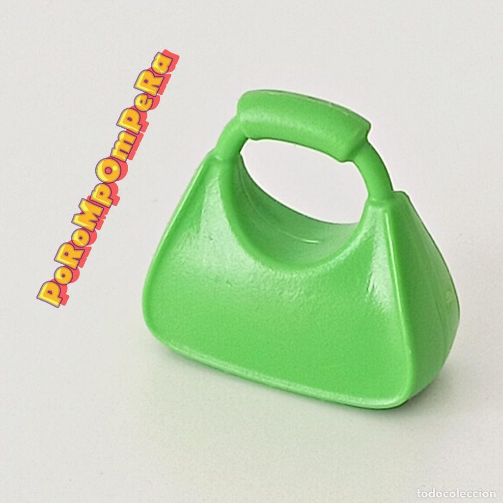 Playmobil: PLAYMOBIL BOLSO VERDE COMPLEMENTO MODA ACCESORIO TIENDA CHICA MUJER - SET/S POR DETERMINAR M6