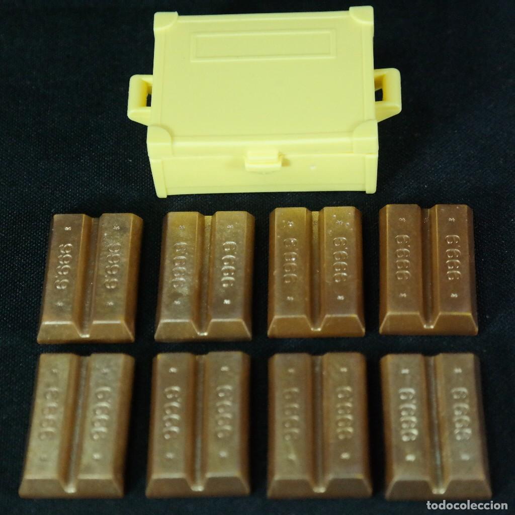 Playmobil: Playmobil cajon con lingotes de plastico ☼