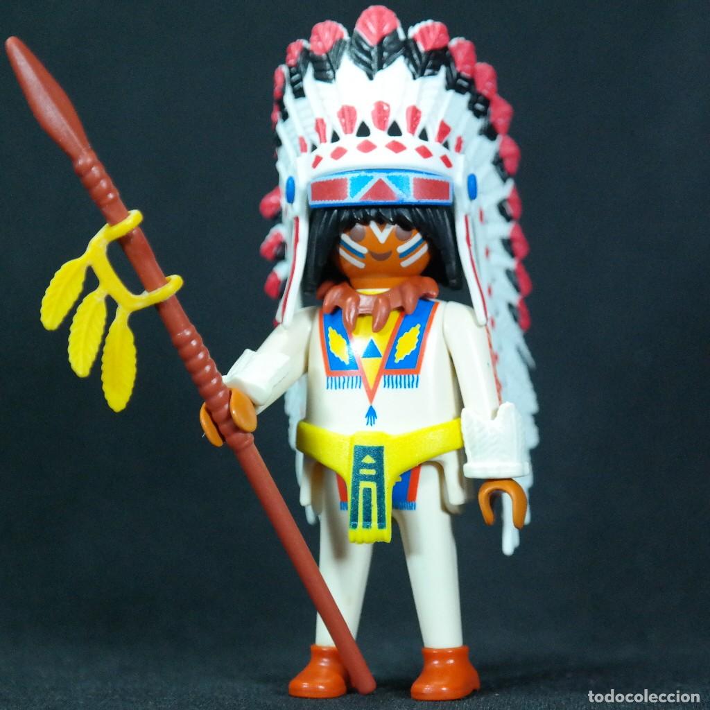 Playmobil: Playmobil jefe indio con penacho ☼
