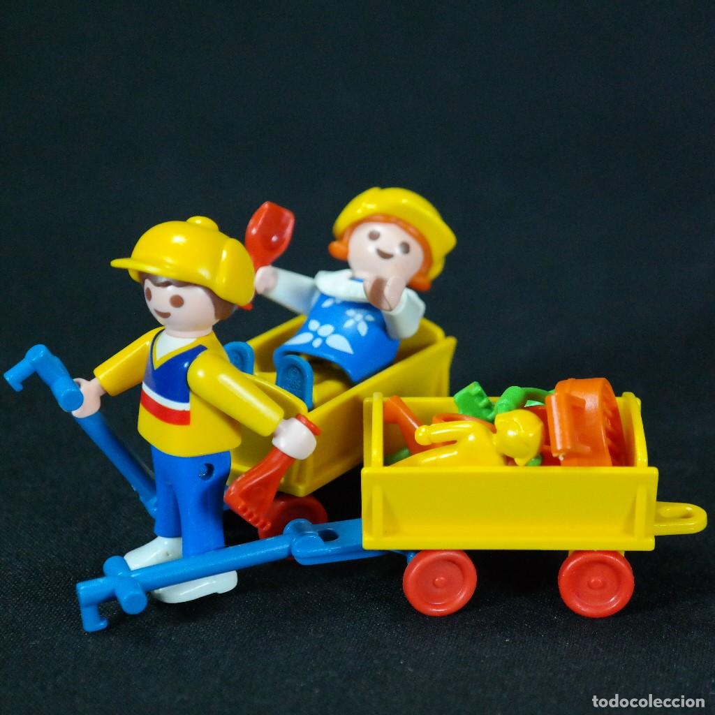Playmobil: Playmobil ni&ntilde;os con carrito ☼