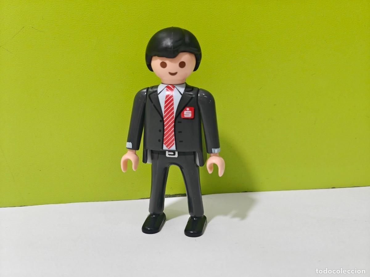 Playmobil: playmobil promocional figura hombre banco Sparkasse, ciudad, victoriano, boda, oeste