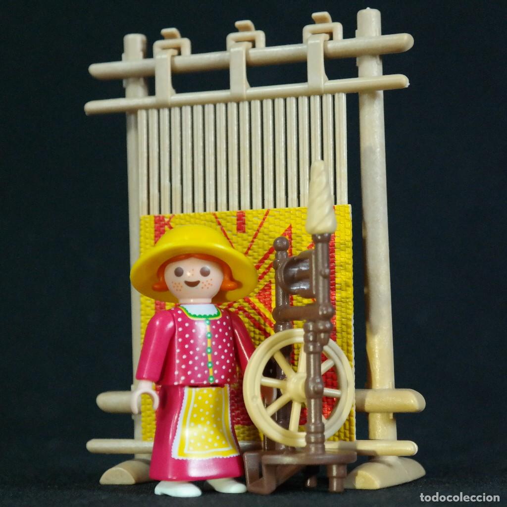 Playmobil: Playmobil ni&ntilde;a medieval con telar ☼