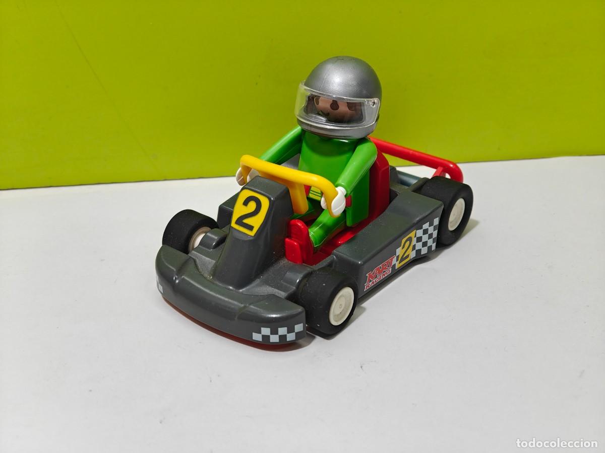 Playmobil: playmobil figura hombre en kart, competici&oacute;n, deportes, taller, carrera, centro comercial, city...