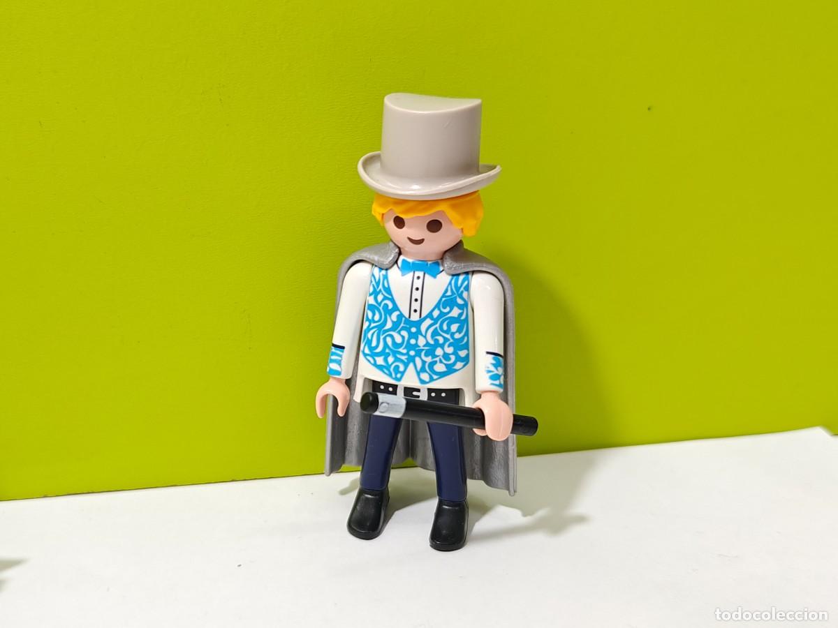 Playmobil: playmobil figura hombre mago, victoriano, circo, cumplea&ntilde;os, fiesta, conejo, payasos, city...
