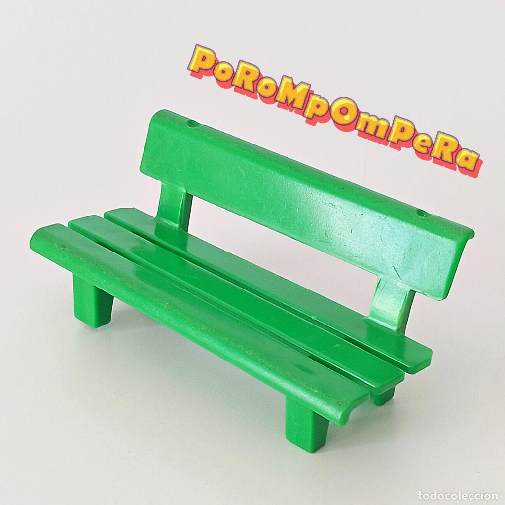 Playmobil: PLAYMOBIL BANCO VERDE SIMILAR 3223 3634 ? ASIENTO PARQUE INFANTIL CG2
