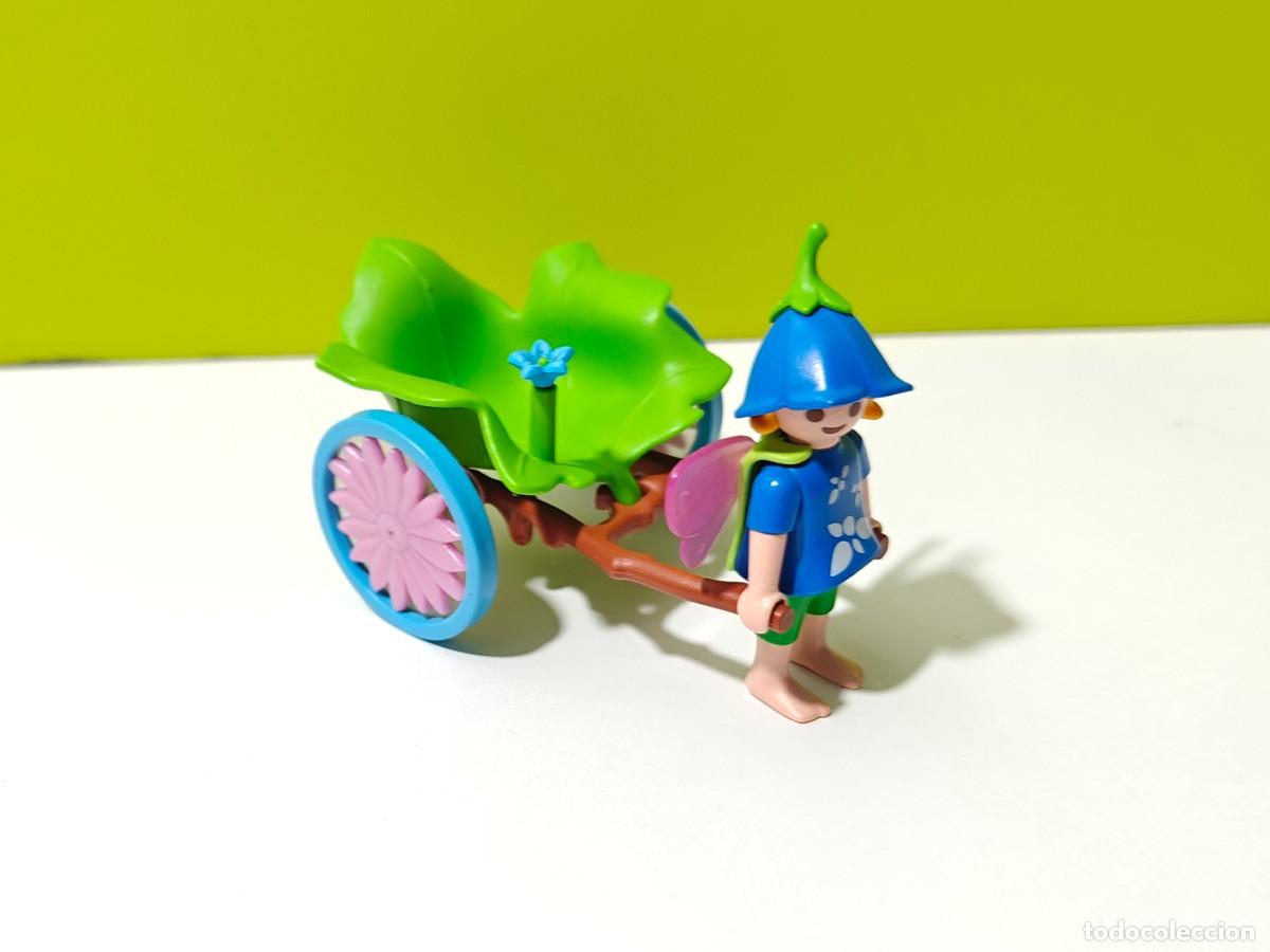 Playmobil: playmobil figura ni&ntilde;a hada con carro, Ayuma, bosque, gnomo, duendes, magos, fantas&iacute;a, city...