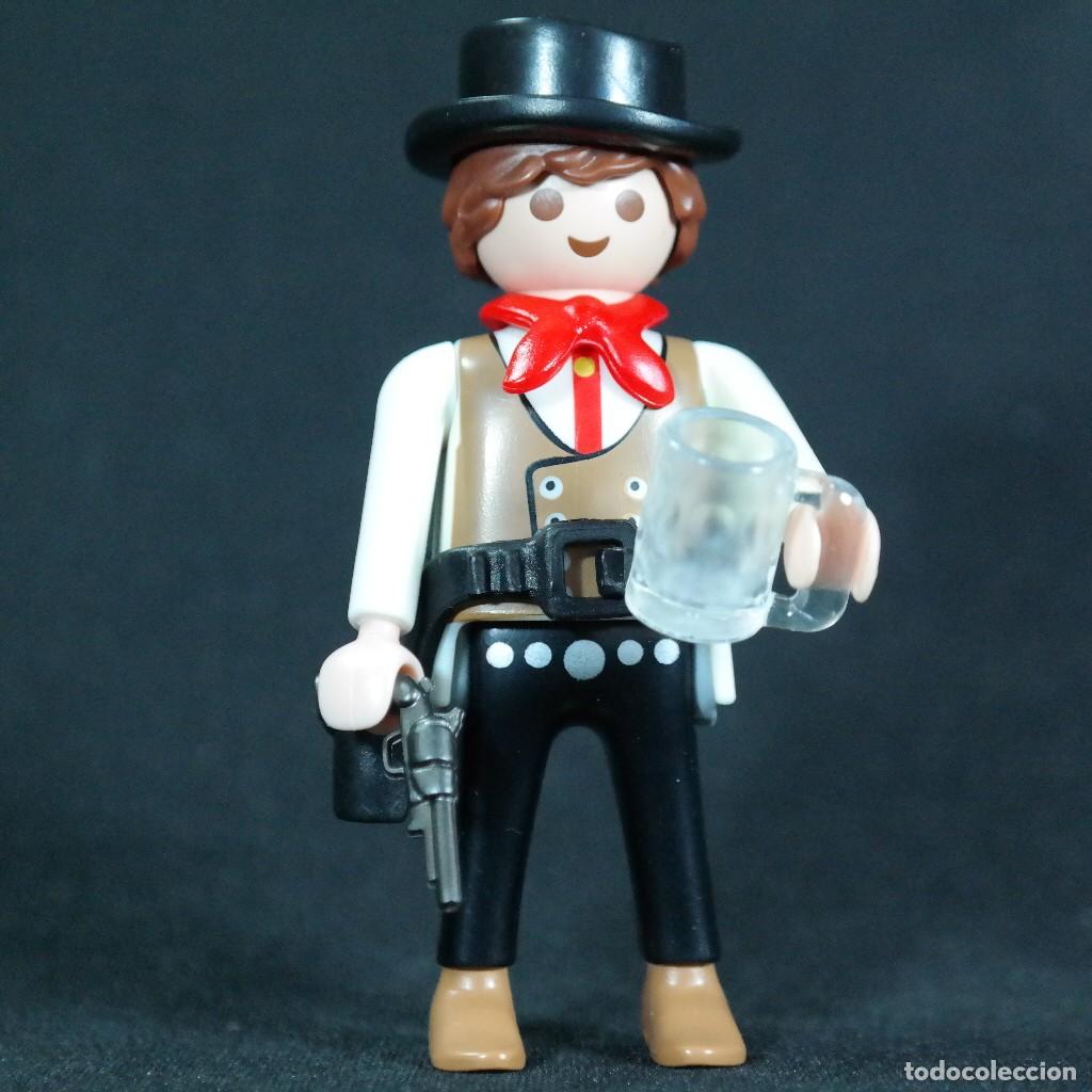 Playmobil: Playmobil vaquero con pistola y vaso ☼